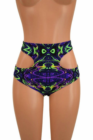 High Waist Hipnotic Siren Shorts - Coquetry Clothing