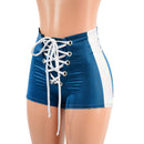 High Waist Lace Up Sailor Shorts with Side Panels - Coquetry Clothing