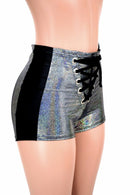 High Waist Lace Up Sailor Shorts with Side Panels - Coquetry Clothing