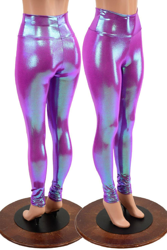 High Waist Leggings in Plumeria - Coquetry Clothing