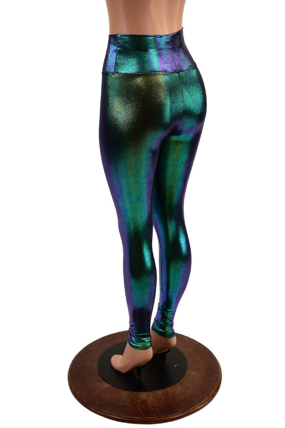 High Waist Leggings in Scarab - Coquetry Clothing