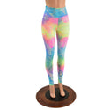 High Waist Leggings in Spectrum Holographic OVERSTOCK Ready To Ship - 1