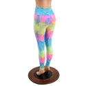 High Waist Leggings in Spectrum Holographic OVERSTOCK Ready To Ship - 3