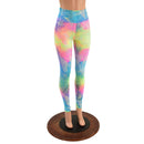 High Waist Leggings in Spectrum Holographic OVERSTOCK Ready To Ship - Coquetry Clothing