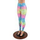 High Waist Leggings in Spectrum Holographic OVERSTOCK Ready To Ship - Coquetry Clothing