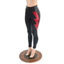 High Waist Leggings with Lightning Bolts - Coquetry Clothing
