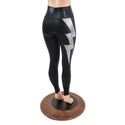 High Waist Leggings with Lightning Bolts - 7