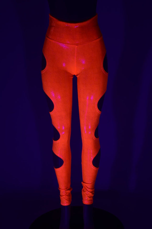 High Waist Quad Cutout Leggings - Coquetry Clothing