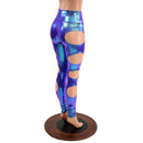 High Waist Quad Cutout Leggings in Moonstone - Coquetry Clothing