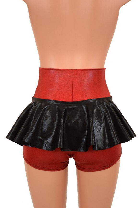 High Waist Ruffle Rump Shorts - Coquetry Clothing