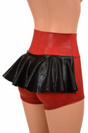 High Waist Ruffle Rump Shorts - 1