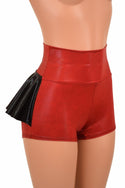 High Waist Ruffle Rump Shorts - 6