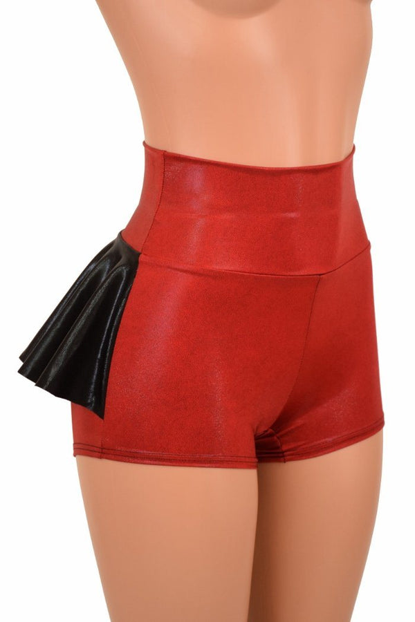 High Waist Ruffle Rump Shorts - 6