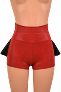 High Waist Ruffle Rump Shorts - 2