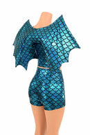 High Waist Shorts & Top (+Dragon Wings!) - Coquetry Clothing