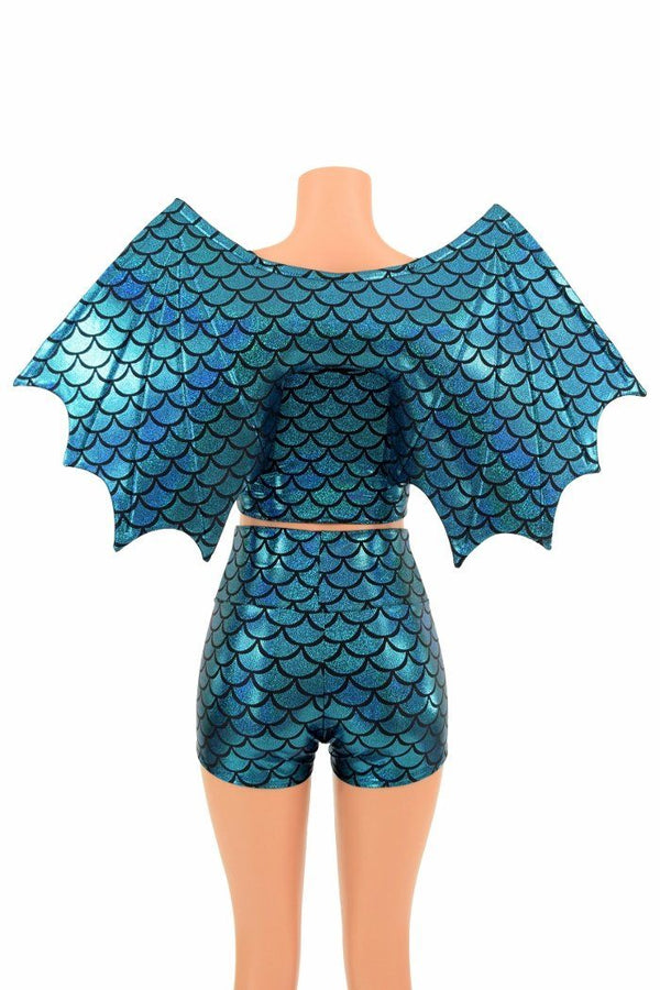 High Waist Shorts & Top (+Dragon Wings!) - 4