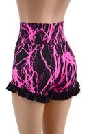 High Waist Shorts with Ruffled Leg - Coquetry Clothing