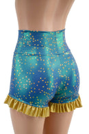 High Waist Shorts with Ruffled Leg - Coquetry Clothing