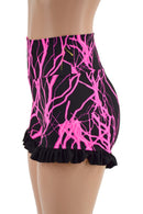 High Waist Shorts with Ruffled Leg - Coquetry Clothing