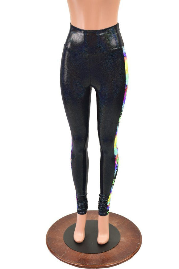 High Waist Side Panel Leggings - Coquetry Clothing