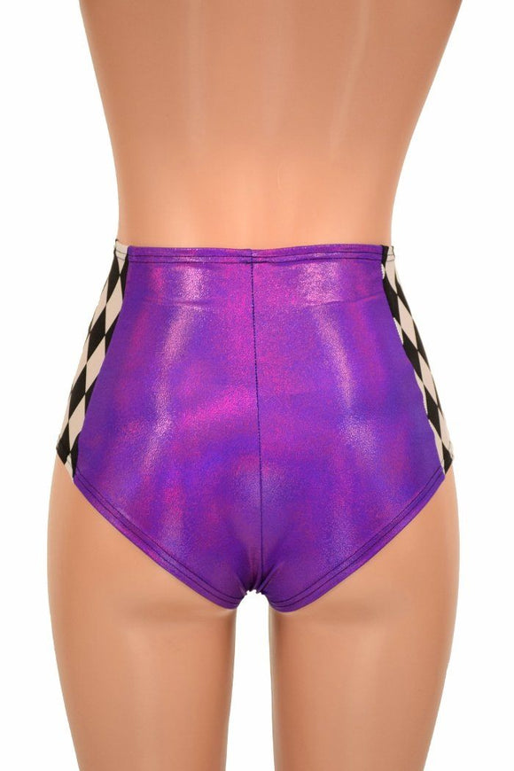 High Waist Side Panel "Siren" Shorts - Coquetry Clothing