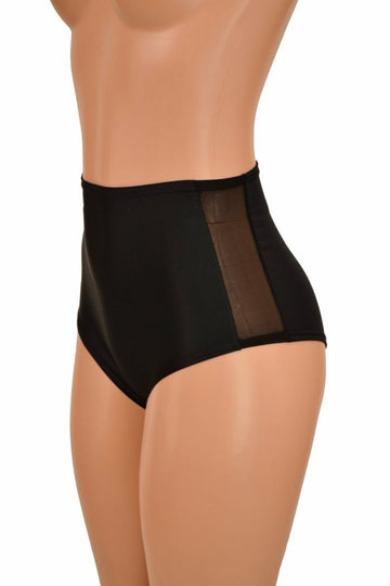 High Waist Side Panel "Siren" Shorts - Coquetry Clothing