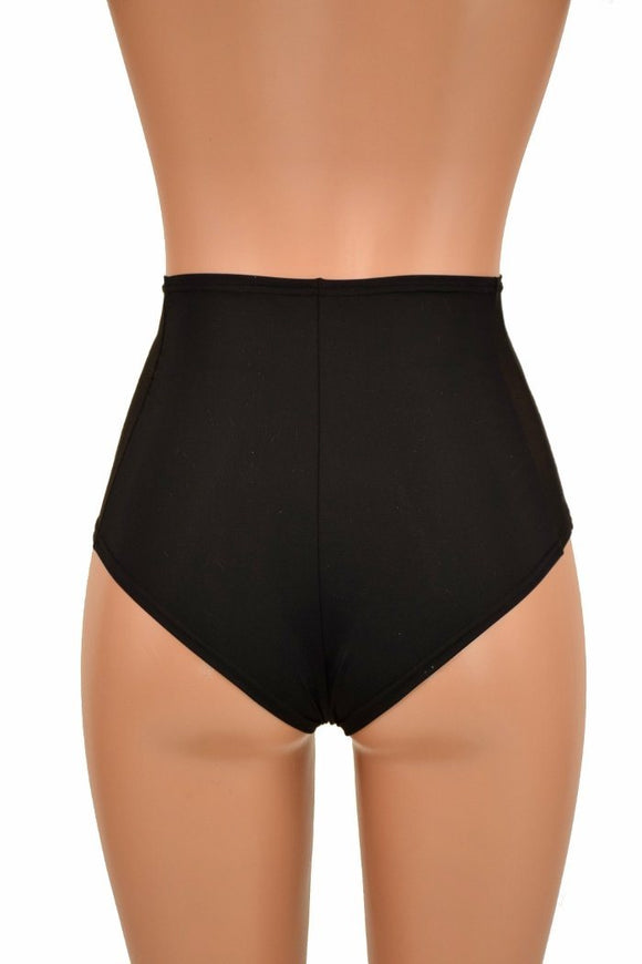 High Waist Side Panel "Siren" Shorts - Coquetry Clothing