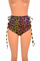 High Waist "Siren" Lace Up Shorts - Coquetry Clothing