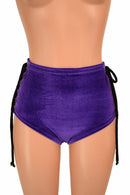 High Waist "Siren" Lace Up Shorts - Coquetry Clothing
