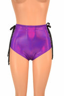 High Waist "Siren" Lace Up Shorts - Coquetry Clothing