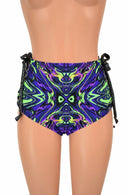 High Waist "Siren" Lace Up Shorts - Coquetry Clothing