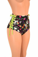 High Waist "Siren" Lace Up Shorts - Coquetry Clothing
