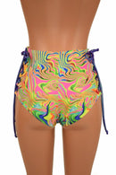High Waist "Siren" Lace Up Shorts - Coquetry Clothing