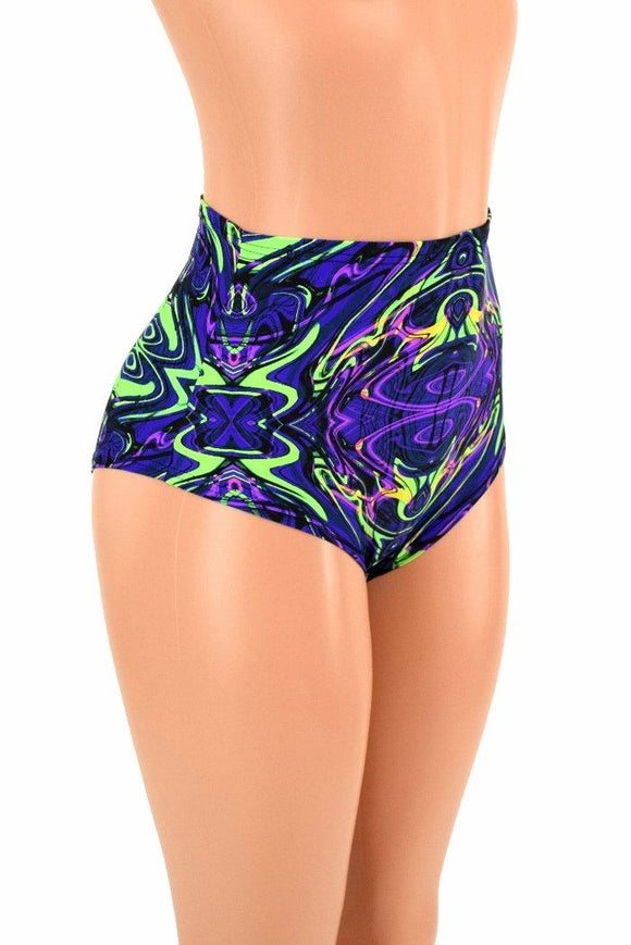 High Waist "Siren" Shorts - Coquetry Clothing