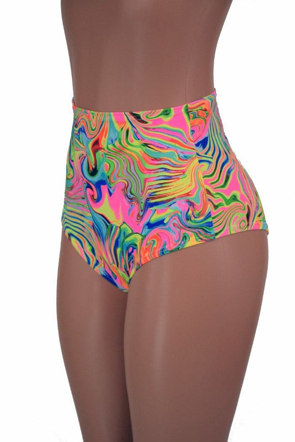 High Waist "Siren" Shorts - Coquetry Clothing