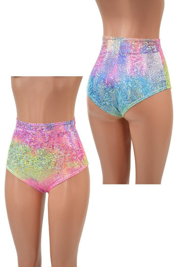 High Waist Siren Shorts - Coquetry Clothing