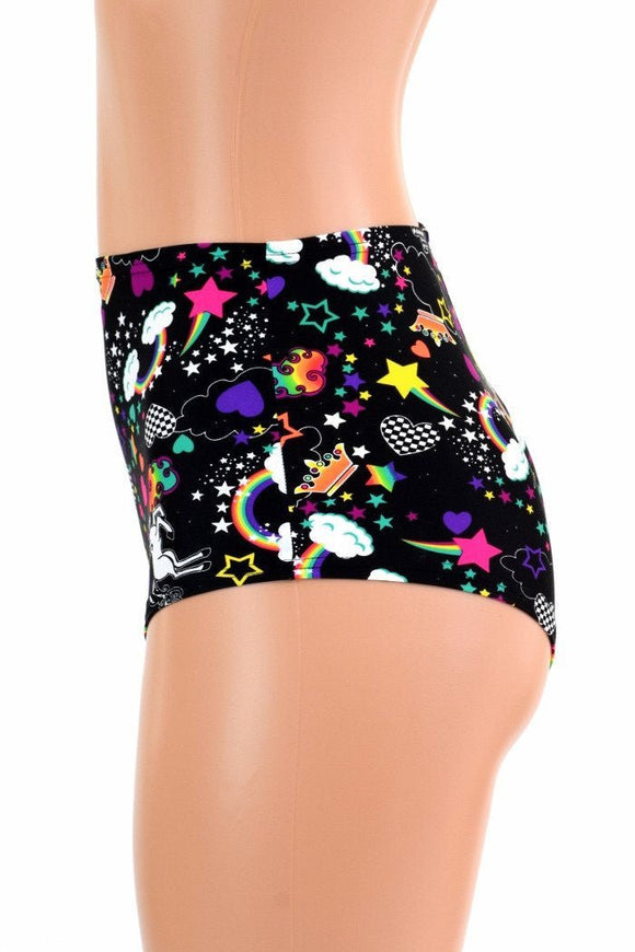 High Waist "Siren" Shorts - Coquetry Clothing