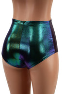 High Waist Siren Shorts in Scarab - Coquetry Clothing