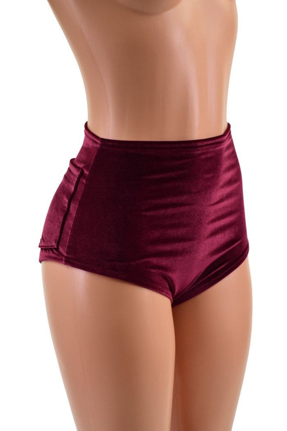 High Waist Siren Shorts with Back Pockets - Coquetry Clothing