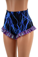 High Waist Siren Shorts with Ruffled Leg - 2