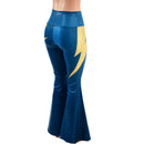 High Waist Solar Flares with Lightning Bolts - Coquetry Clothing