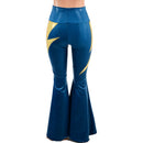 High Waist Solar Flares with Lightning Bolts - Coquetry Clothing