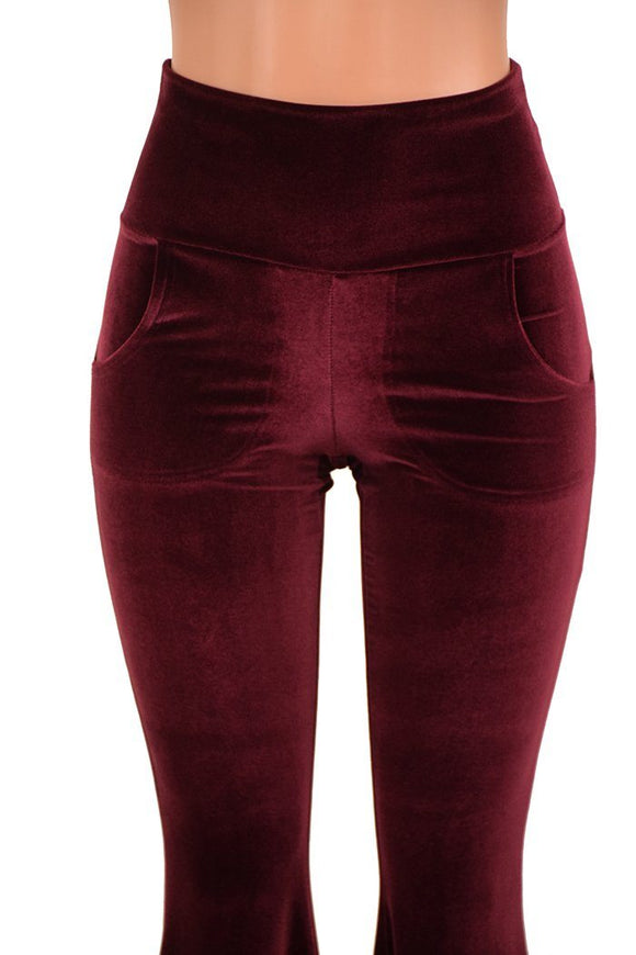High Waist Solar Flares with Pockets - Coquetry Clothing