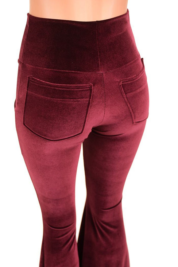 High Waist Solar Flares with Pockets - Coquetry Clothing