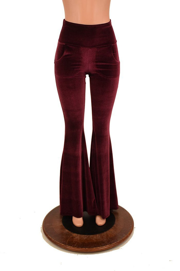 High Waist Solar Flares with Pockets - Coquetry Clothing