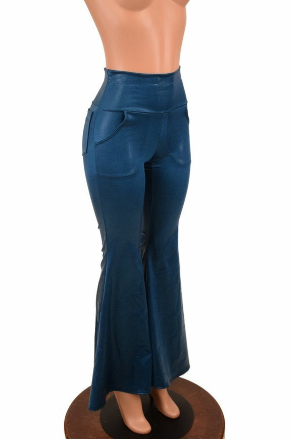 High Waist Solar Flares with Pockets - Coquetry Clothing