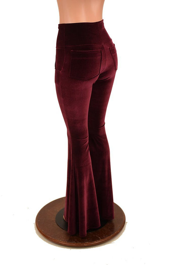 High Waist Solar Flares with Pockets - Coquetry Clothing