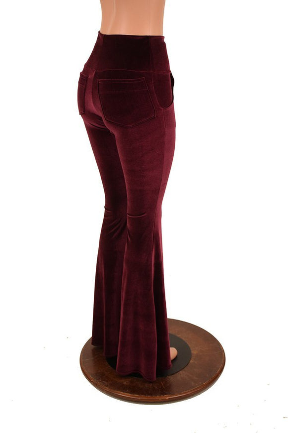 High Waist Solar Flares with Pockets - Coquetry Clothing