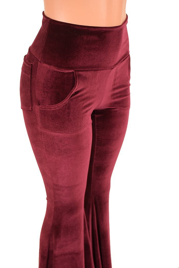 High Waist Solar Flares with Pockets - Coquetry Clothing