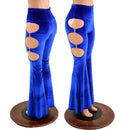 High Waist Solar Flares with Triple Cutouts and O - rings - Coquetry Clothing